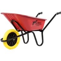 Ranger Red HDPE Heavy Duty Wheelbarrow 120Ltr (Puncture Proof)