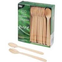 Verpackungsteam 27% Rabatt auf 100 Stück pure 11 cm Holzkaffelöffel