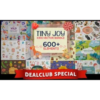 Tiny Joy Kids Vector Bundle Of 600+ Elements | DealClub Exclusive