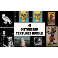 41 Distressed Textures Bundle | Extended License