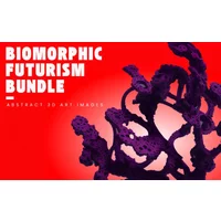 Biomorphic Futurism Bundle - Abstract 3D Art Images | Commercial License