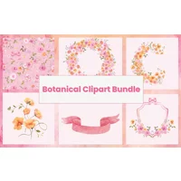 Botanical Clipart Bundle | Extended Commercial License