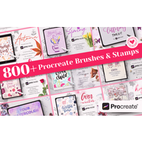 32-in-1 Procreate Brush Sets | Commercial License