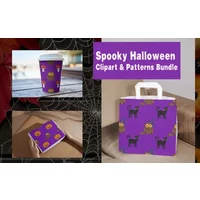 Spooky Halloween Clipart Images & Cute Patterns | Commercial License