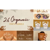 Organic Fonts Bundle | Commercial License