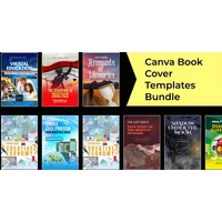 Editable Book Cover Templates For Canva | Extended License