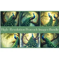 Peacock Images Bundle | Commercial License