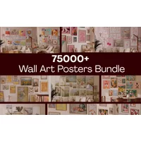 75000+ Wall Art Poster Images Bundle | Extended License