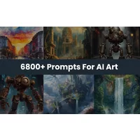 6800+ Prompts For AI Art | Extended License