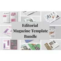 3-in-1 Editorial Magazine Template Bundle | Extended License