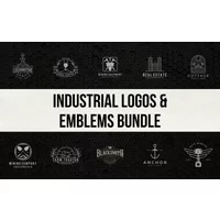 Industrial Logos & Emblems Bundle | Extended License