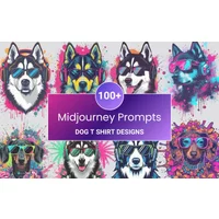 100+ Midjourney Prompts - Dog T Shirt Designs | Commercial License