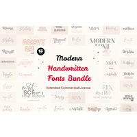 40+ Modern Handwritten Fonts Bundle | Extended License