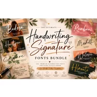 115+ Handwriting Signature Fonts Bundle for Elegant Branding