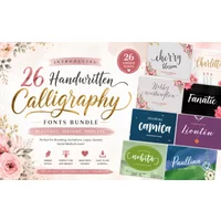 26 Handwritten Calligraphy Fonts for Elegant Designs