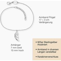 Armband Flügel | Silber rhodiniert | Armband Flügel | Silber rhodiniert |