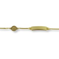 Kiner ID-Armband mit Gravurplatte Gold 801.608.14 Kiner ID-Armband mit Gravurplatte Gold 801.608.14