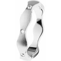 Ernstes Design Damen Wellenring mit Zirkonia Steinen Größe 57 Silber R574-57 Ernstes Design Damen Wellenring mit Zirkonia Steinen Größe 57 Silber R574-57