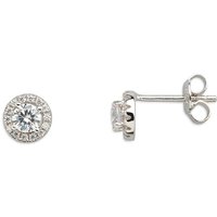 Xenox Silver Silver Circle Halo Damen-Ohrstecker Silver Circle Halo XS7364 Xenox Silver Silver Circle Halo Damen-Ohrstecker Silver Circle Halo XS7364