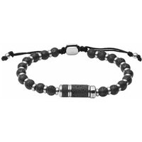 Fossil Armband Caravan Beads Lavastein schwarz Edelstahl JF03688040 Fossil Armband Caravan Beads Lavastein schwarz Edelstahl JF03688040