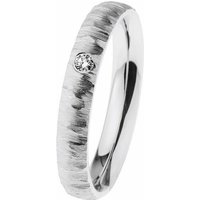 Ernstes Design Damen Trauring mit Diamant Schmal Größe 55 Silber R633-55 Ernstes Design Damen Trauring mit Diamant Schmal Größe 55 Silber R633-55