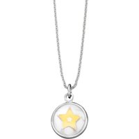 Herzengel Kinder Halskette mit runden Stern Anhänger 40cm Silber HEN-GLAS-03SHI Herzengel Kinder Halskette mit runden Stern Anhänger 40cm Silber HEN-GLAS-03SHI