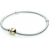 Pandora Moments Damen-Armband mit Gold-Verschluss Silber 590702HG Pandora Moments Damen-Armband mit Gold-Verschluss Silber 590702HG