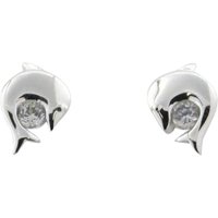 Mädchen Ohrstecker mit Delfinen und Zirkonia Silber 5.1309.R Mädchen Ohrstecker mit Delfinen und Zirkonia Silber 5.1309.R