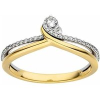 Elaine Firenze Damenring 14ct. Gelb/Weißgold 75034750R/3 Elaine Firenze Damenring 14ct. Gelb/Weißgold 75034750R/3