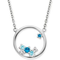 Kette Cosmo mit 6 multicolor synth. Zirkonia | Kette Cosmo mit 6 multicolor synth. Zirkonia |