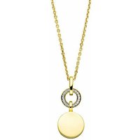 Viventy Damenkette mit Coin Zirkonia Anhänger Gelbgold 784712 Viventy Damenkette mit Coin Zirkonia Anhänger Gelbgold 784712