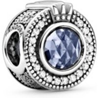 Pandora Moments Damen Anhänger blauer Crown Charm mit Zirkonia Silber 799058C01 Pandora Moments Damen Anhänger blauer Crown Charm mit Zirkonia Silber 799058C01