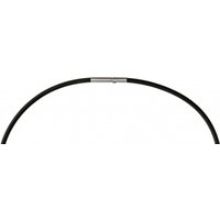 Ernstes Design Damen Collier Kautschukseil 40cm Schwarz KS3C-40 Ernstes Design Damen Collier Kautschukseil 40cm Schwarz KS3C-40