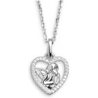 Xenox Damen Halskette mit Herz Schutzengel Anhänger Silber XS3552 Xenox Damen Halskette mit Herz Schutzengel Anhänger Silber XS3552