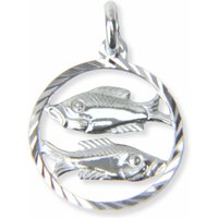 Unisex Anhänger Sternzeichen Fische ⌀15mm Silber 28.1241.R Unisex Anhänger Sternzeichen Fische ⌀15mm Silber 28.1241.R