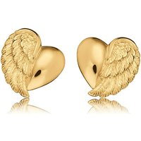 Herzengel Kinder Ohrstecker Herzflügel Echtgold Herzengel Kinder Ohrstecker Herzflügel Echtgold