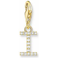 Thomas Sabo Damen Zirkonia Charm Buchstabe I Gelbgold 1972-414-14 Thomas Sabo Damen Zirkonia Charm Buchstabe I Gelbgold 1972-414-14