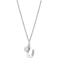 Xenox Damen Halskette mit Hufeisen Anhänger und Kleeblatt XS3455K Xenox Damen Halskette mit Hufeisen Anhänger und Kleeblatt XS3455K