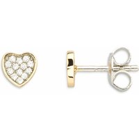 Xenox Damen Herz Zirkonia Ohrstecker Gold XS3414GN Xenox Damen Herz Zirkonia Ohrstecker Gold XS3414GN