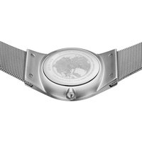 BERING Herren Analoguhr Day Date blau mit Milanaiseband Silber 11938-003DD BERING Herren Analoguhr Day Date blau mit Milanaiseband Silber 11938-003DD