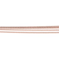 Ernstes Design Damen Drahtseil Kette 5-fach Edelstahl Rotgold DS5.RG.50 Ernstes Design Damen Drahtseil Kette 5-fach Edelstahl Rotgold DS5.RG.50