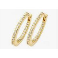 Creole gelbvergoldet Passion Hoop 925/_ Creole gelbvergoldet Passion Hoop 925/_