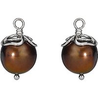 Pandora Damen Charm Perlen Anhänger Trinity für Ohrringe Silber 290609PB Pandora Damen Charm Perlen Anhänger Trinity für Ohrringe Silber 290609PB