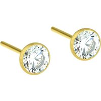 Ernstes Design Damen Ohrstecker mit Zirkonia Gold E465.WH Ernstes Design Damen Ohrstecker mit Zirkonia Gold E465.WH