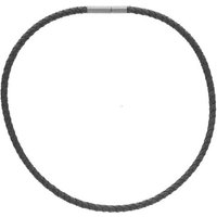 Ernstes Design Damen Halskette Ledergeflecht Collier Schwarz LG4.SW.50 Ernstes Design Damen Halskette Ledergeflecht Collier Schwarz LG4.SW.50