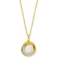 Viventy Damenkette mit Perlen Anhänger Gelbgold 784582 Viventy Damenkette mit Perlen Anhänger Gelbgold 784582