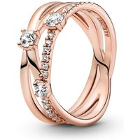 Pandora Damen-Ring Funkelndes Dreierband 189400C01 Pandora Damen-Ring Funkelndes Dreierband 189400C01