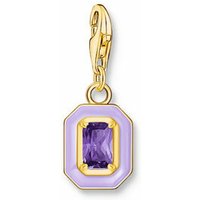 Thomas Sabo Damen Charm-Anhänger mit lila Emaille Gelbgold 2034-565-13 Thomas Sabo Damen Charm-Anhänger mit lila Emaille Gelbgold 2034-565-13