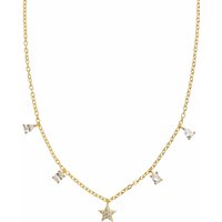 Xenox Damen Halskette mit Zirkonia Anhängern Collier 45cm Gold XS2297G Xenox Damen Halskette mit Zirkonia Anhängern Collier 45cm Gold XS2297G