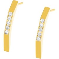 Ernstes Design Damen Zirkonia Ohrstecker Gold E570 Ernstes Design Damen Zirkonia Ohrstecker Gold E570